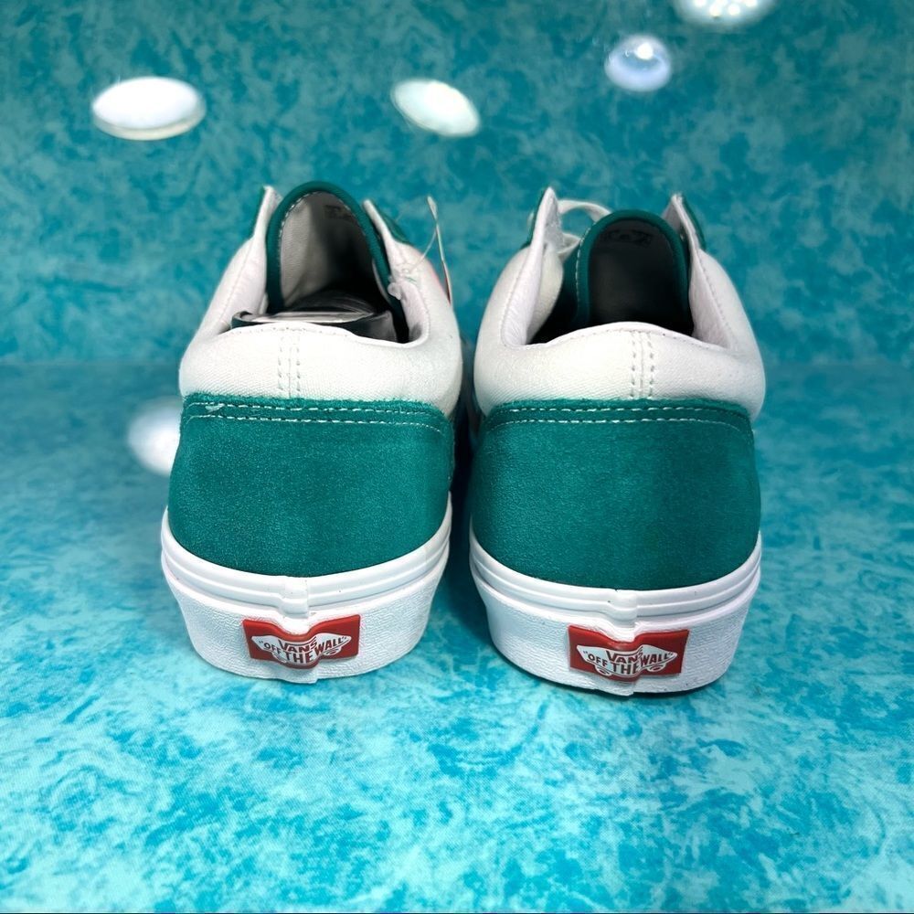 Vans Style 36 White Green Men’s Low Top Suede Shoes Sneakers - Picture 4 of 5